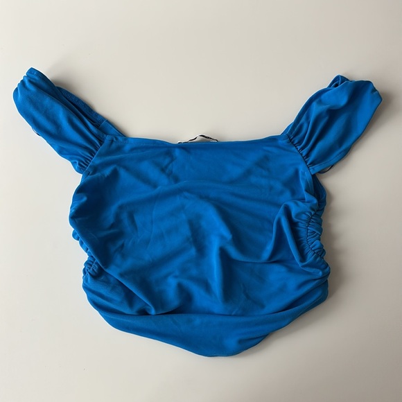 NWOT Zara Ruched Top - Picture 2 of 5